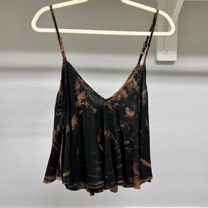 New Acid Washed Flowy Crop Top